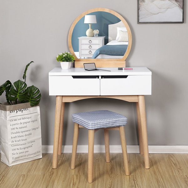 Zipcode Design Dressing Table Set with Mirror & Reviews Wayfair.co.uk